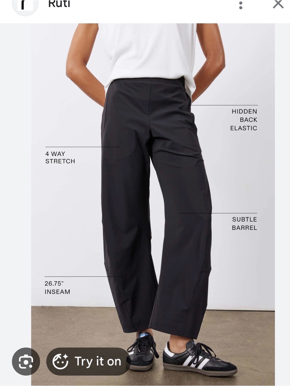Ruti On the Loose Pants 00 Petite